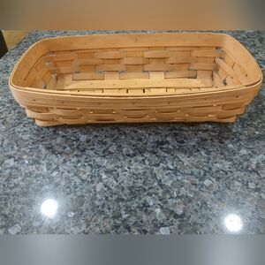 Longaberger Rectangular Brown Basket
